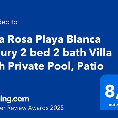 Villa Rosa Playa Blanca Luxury 2 Bed 2 Bath Villa With Private Pool, Patio Kültér fotó